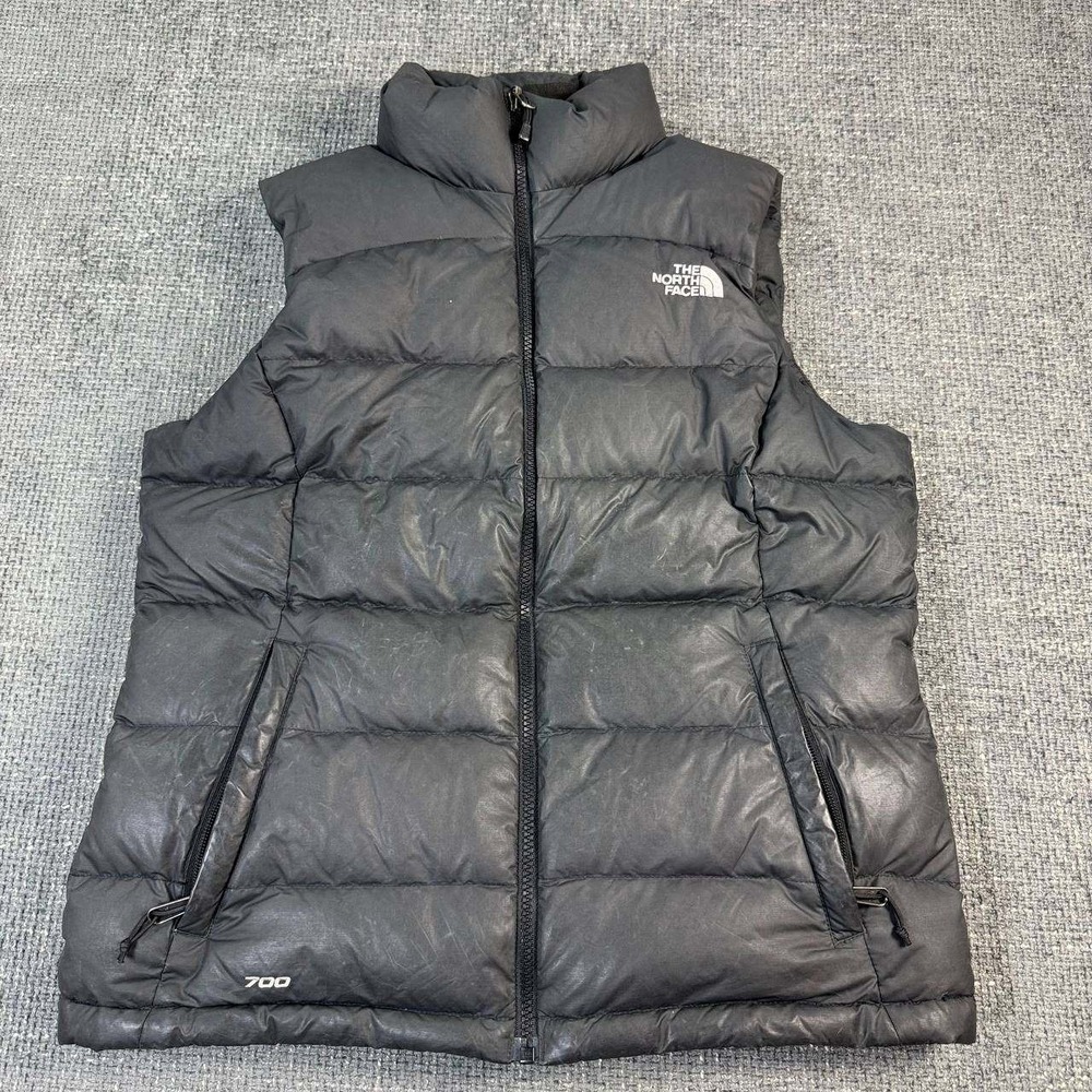 The North Face Nuptse 700 Down Puffer Vest Womens Medium Black Gorpcore